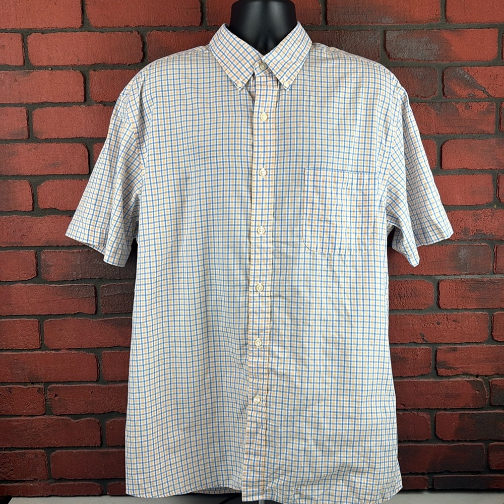 Saddlebreed Shirt Mens XL‎ Checkered Short Sleeve